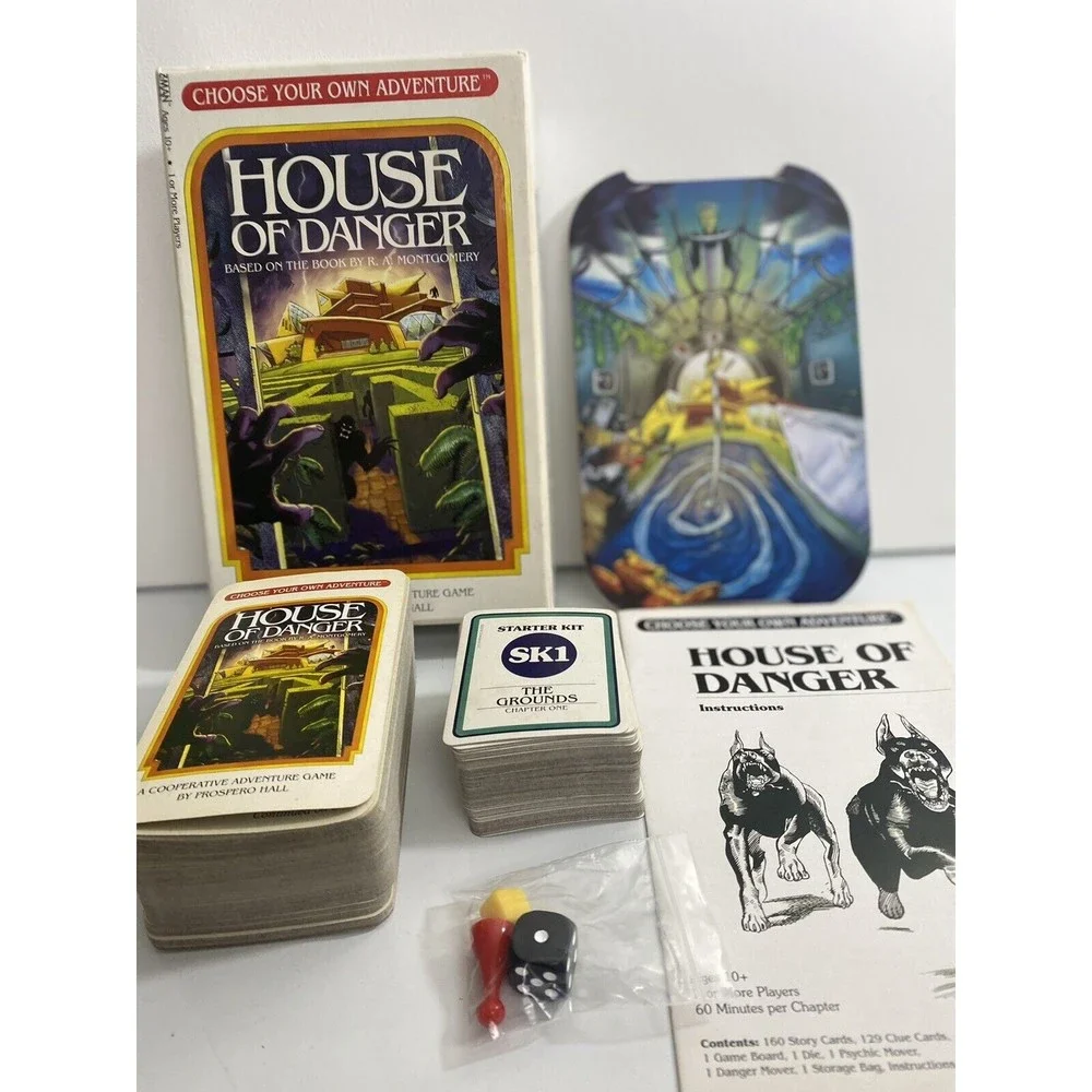 House of Danger Board Adventure Game Choose Your Own Adventure